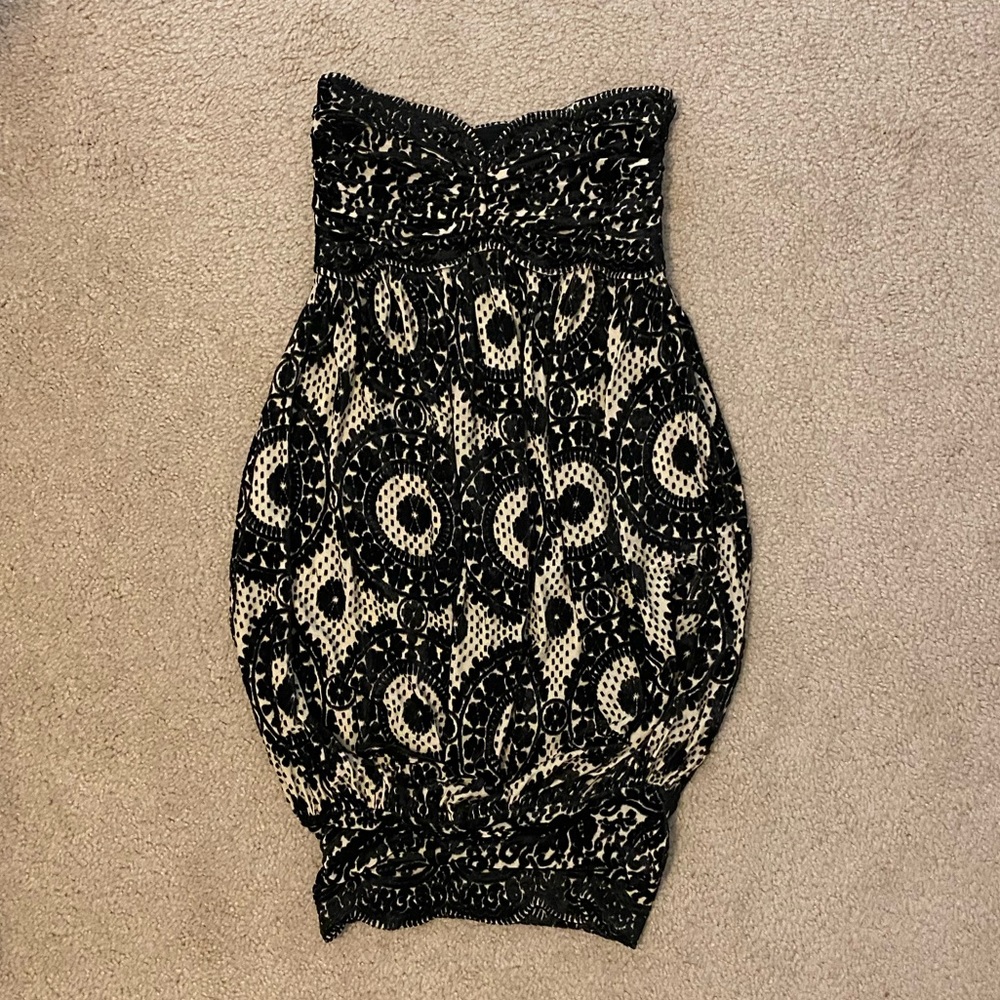Diane Von Furstenberg Marcella Black Lace Dress 4 - Picture 5 of 7